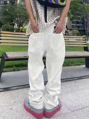 Wide Leg Jeans Men s Casual Street Style Baggy Jeans With Pockets