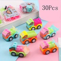 30pcs Building Block DIY Puzzle Cars Toys Construction Vehicle