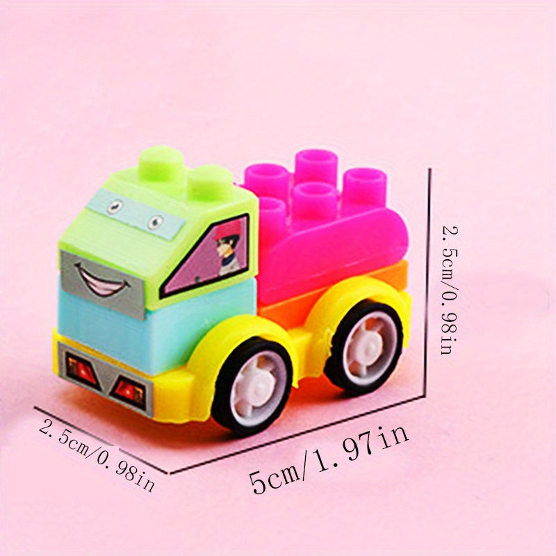 30pcs Building Block DIY Puzzle Cars Toys Construction Vehicle