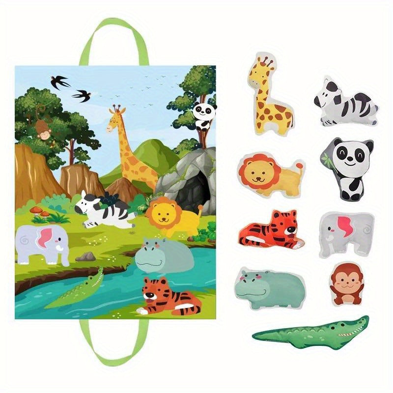 Fabric Toy Set: Cars & Animals, Play Mat & Bag, Rattles & Crinkly Paper