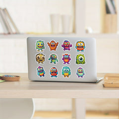 50pcs Little Monster Waterproof Vinyl Stickers for Water Bottle Laptop Phone