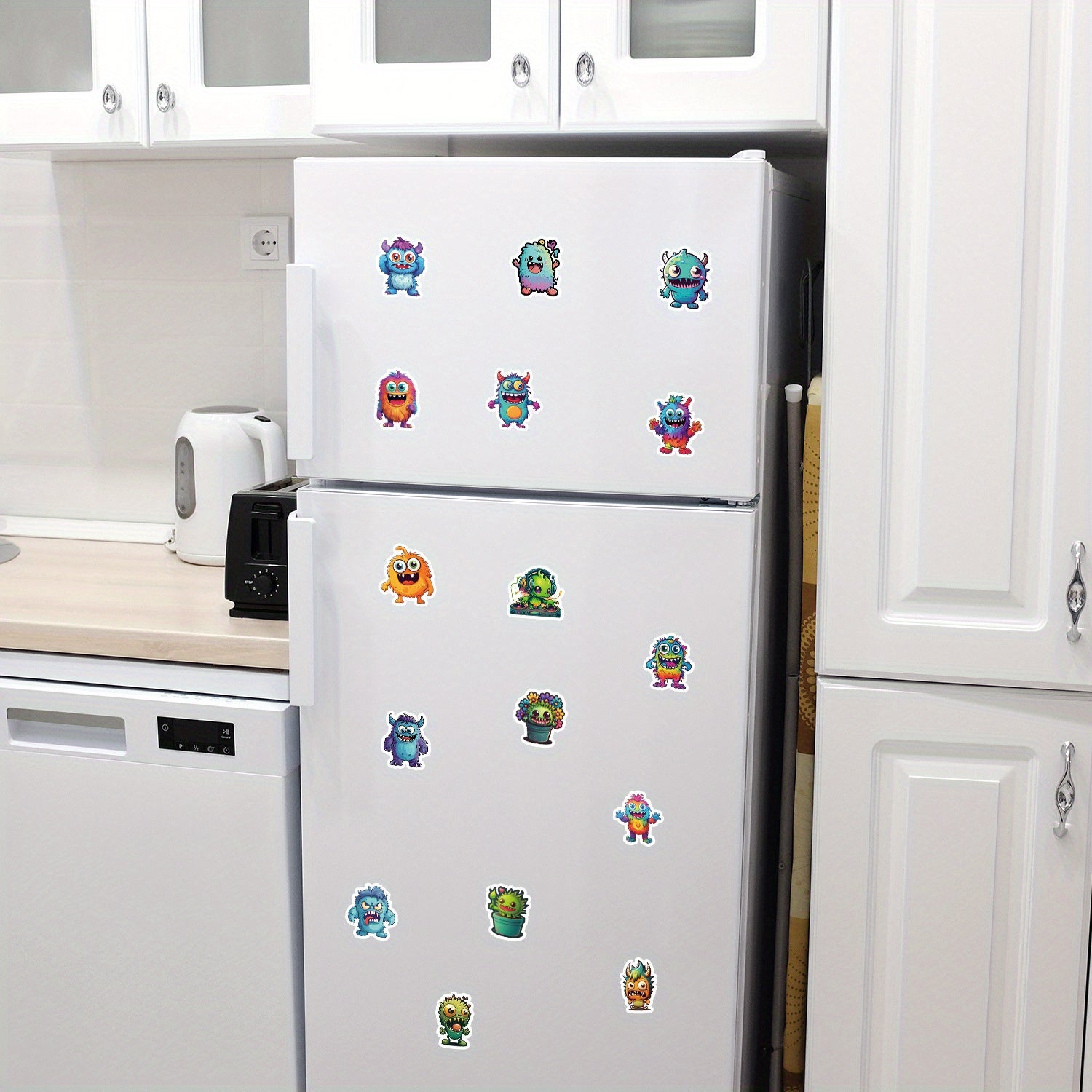 50pcs Little Monster Waterproof Vinyl Stickers for Water Bottle Laptop Phone