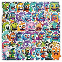 50pcs Little Monster Waterproof Vinyl Stickers for Water Bottle Laptop Phone