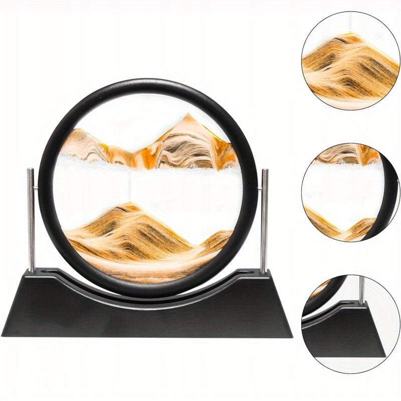 Rotating 3D Sand Picture Dynamic Sandscape Flowing Sand Painting
