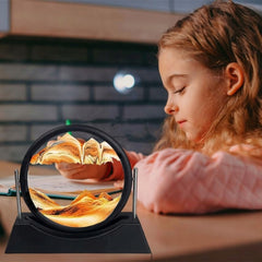 Rotating 3D Sand Picture Dynamic Sandscape Flowing Sand Painting