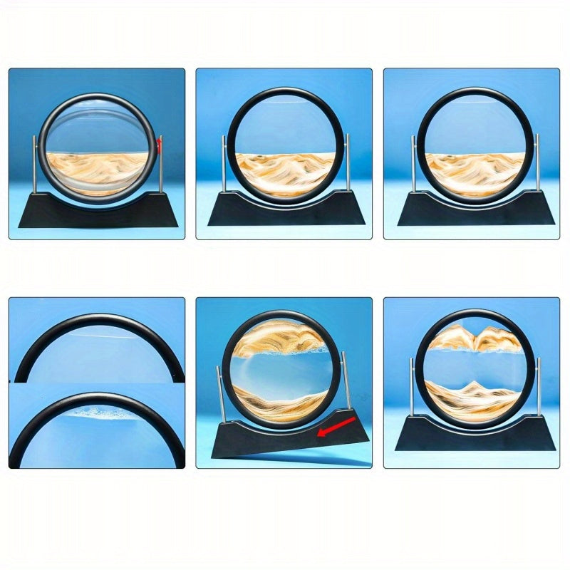 Rotating 3D Sand Picture Dynamic Sandscape Flowing Sand Painting