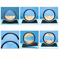 Rotating 3D Sand Picture Dynamic Sandscape Flowing Sand Painting
