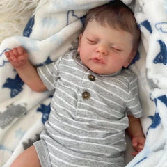 Realistic 45Cm 17 7 Inches Newborn Girl Reborn Doll with 3D Painted Skin