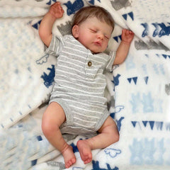 Realistic 45Cm 17 7 Inches Newborn Girl Reborn Doll with 3D Painted Skin