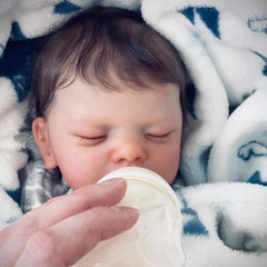 Realistic 45Cm 17 7 Inches Newborn Girl Reborn Doll with 3D Painted Skin