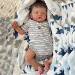 Realistic 45Cm 17 7 Inches Newborn Girl Reborn Doll with 3D Painted Skin