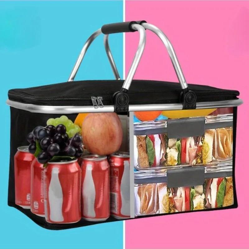 Insulated Cooler Bag Leak Proof Thermal Lunch Tote for Picnic Camping