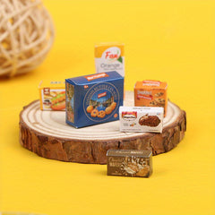 6pcs Mini Snack Packaging Boxes Statue Figurines