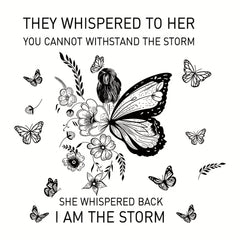 Butterfly Girl Wall Sticker Self Adhesive PVC Decal for Home Decor