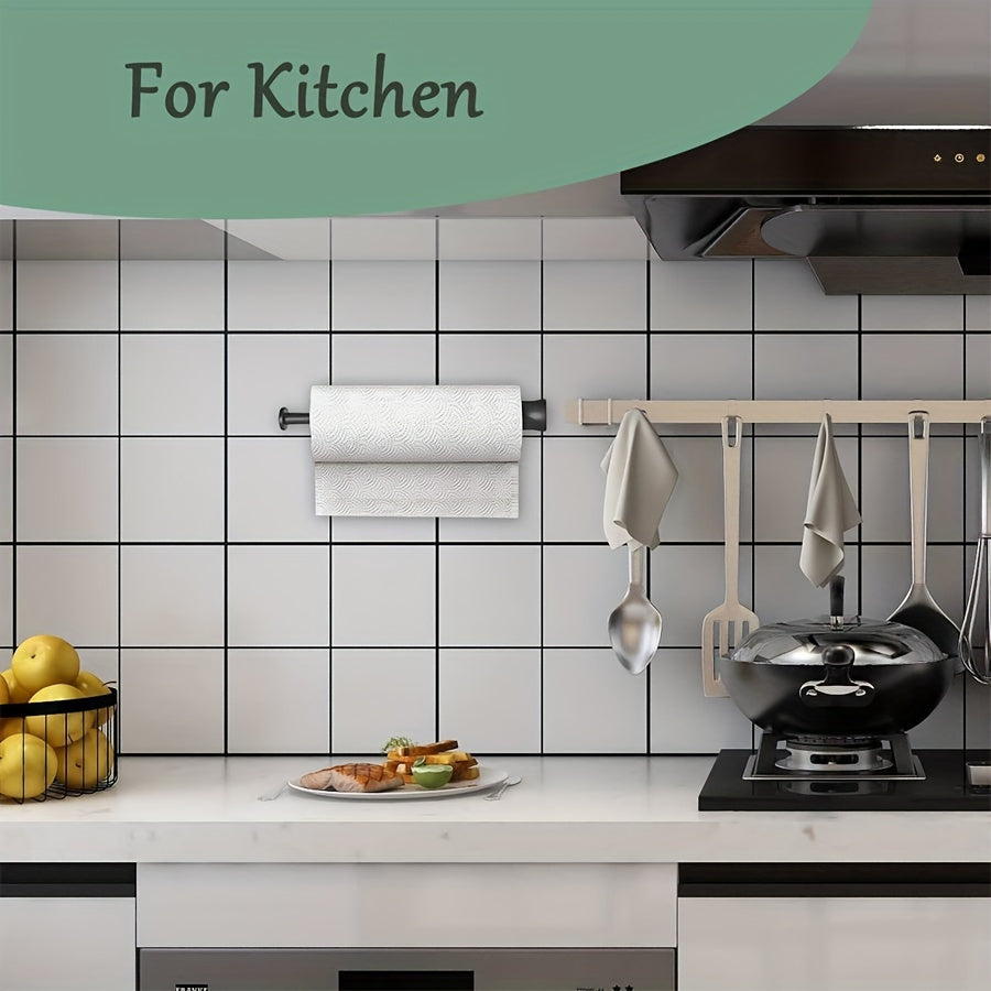 Under Cabinet Kitchen Tissue Rack Wall-mounted Metal Storage Holder