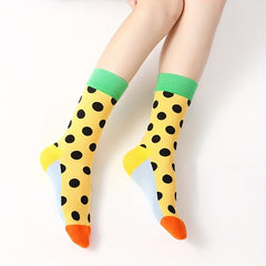 Graffiti Print Socks & Funny Sports Mid Tube Socks Women's Stockings