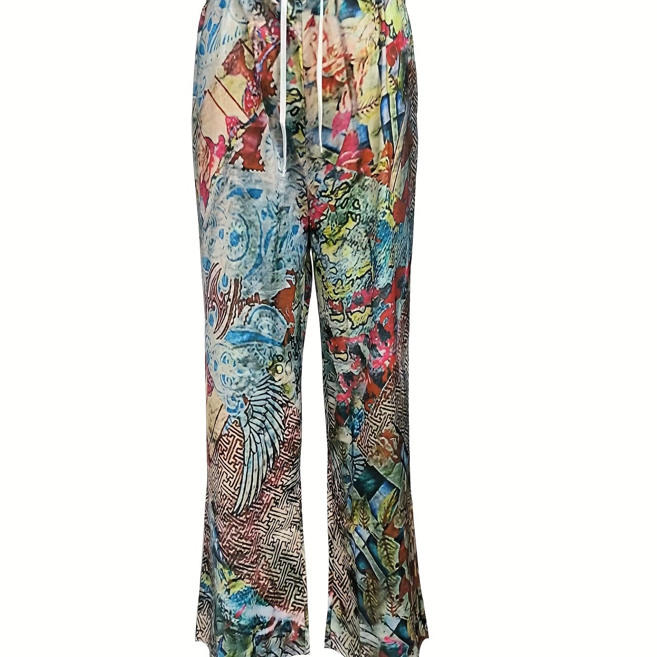Men's Hippie Straight Pants Loose Casual Outdoor Trousers
