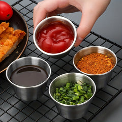 Stainless Steel Sealed Dipping Cup With Silicone Lid