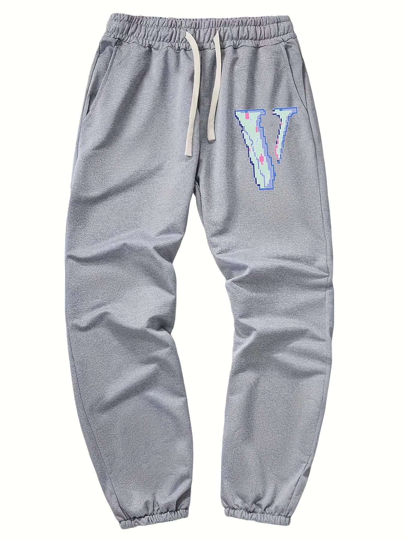 Men s Drawstring Pocket Sweatpants Casual Comfy Jogger Pants