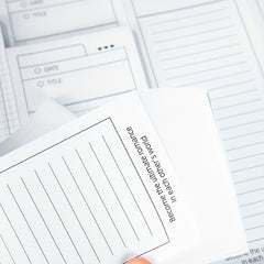 Student Note Book B5 Minimalist Non Adhesive Note Paper