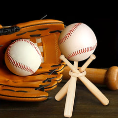 Wooden Baseball Display Stand Baseball Holder For Baseball Players Fans