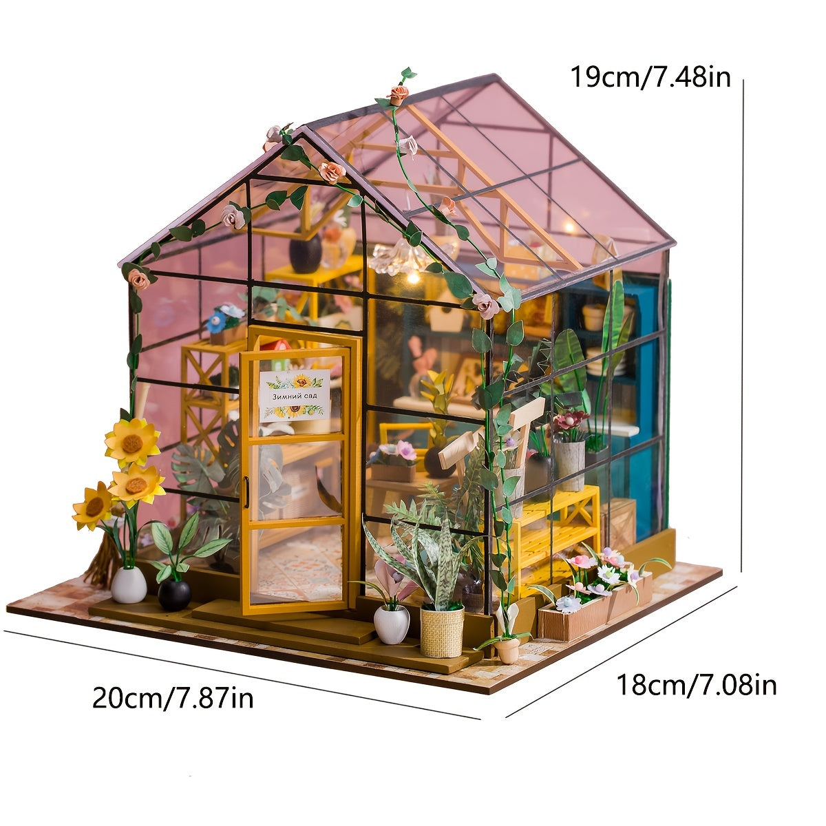 3D Jigsaw Puzzle Dollhouse Kit DIY Small House with Furniture