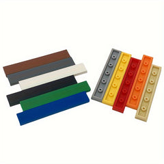 15pcs 1X6 Low Wall Flat Bricks 6636 Building Blocks for DIY Projects