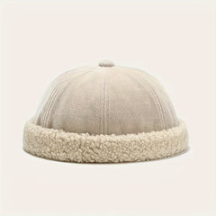 Winter Retro Warm Brimless Cap Unisex