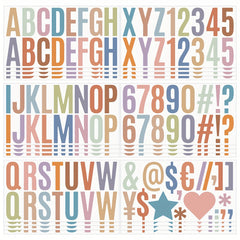 Vibrant 2.5 Boho Letter & Number Stickers Self Adhesive