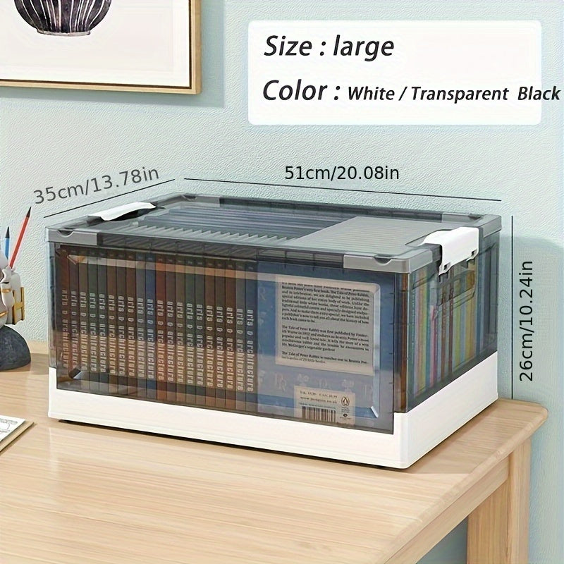 Plastic Storage Box Transparent Foldable Organizer Box