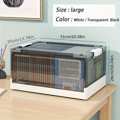 Plastic Storage Box Transparent Foldable Organizer Box