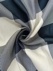 Gingham Print Long Sleeve Cardigan