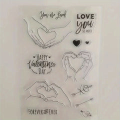 Hand In Hand Clear Stamps Father's Transparent Stamp DIY Craft Making