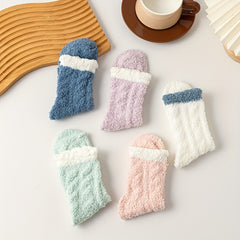 5 Pairs Cozy Mid Tube Socks Women's Stockings