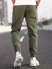 Pocket Cargo Jeans Men's Tapered Pants For All Seasons