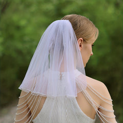 Baroque Bridal Veil With Comb Cape Wedding Cloak Bride Shawl