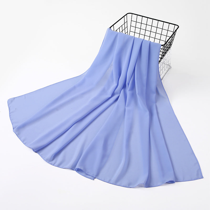 Pearl Chiffon Women's Winter Shawl Scarf