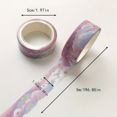 Washi Tape Office Supplies Colourful Girl Heart Unicorn Sticker 1.5m