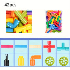 42pcs Water Pipe Building Blocks Toy Educational Gift