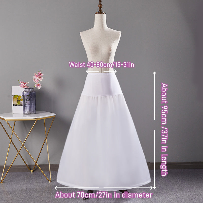 Adjustable Fishbone Corset Skirt Support Dress with Ribbon Belt