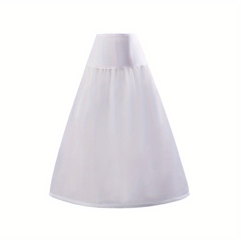 Adjustable Fishbone Corset Skirt Support Dress with Ribbon Belt