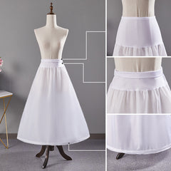 Adjustable Fishbone Corset Skirt Support Dress with Ribbon Belt