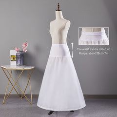 Adjustable Fishbone Corset Skirt Support Dress with Ribbon Belt