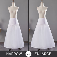 Adjustable Fishbone Corset Skirt Support Dress with Ribbon Belt