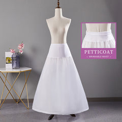 Adjustable Fishbone Corset Skirt Support Dress with Ribbon Belt
