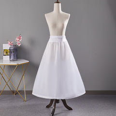 Adjustable Fishbone Corset Skirt Support Dress with Ribbon Belt