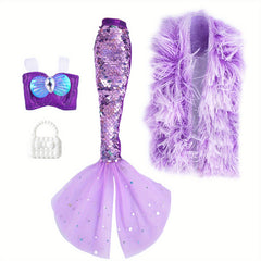 Princess Party Dress for Dolls 30 Sequins Mini Gown Kids Playhouse