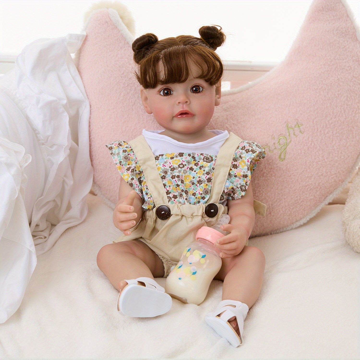 Realistic 55 Reborn Youngsters Girl Doll Soft Vinyl Poseable Limbs Ages 3