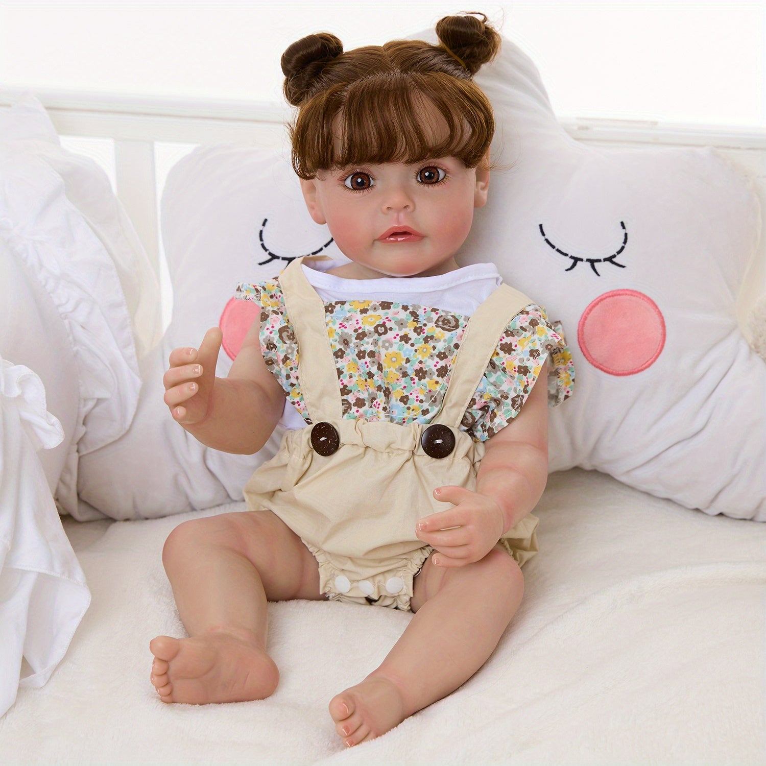 Realistic 55 Reborn Youngsters Girl Doll Soft Vinyl Poseable Limbs Ages 3