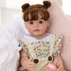 Realistic 55 Reborn Youngsters Girl Doll Soft Vinyl Poseable Limbs Ages 3